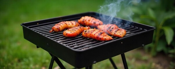 Durable steel grill frame, ready for assembly Ideal for outdoor cooking projects Strong construction ensures long-lasting use Perfect for backyard barbecues , backyard, metal frame