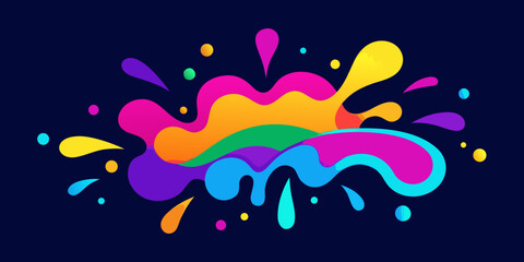abstract colorful neon splash background