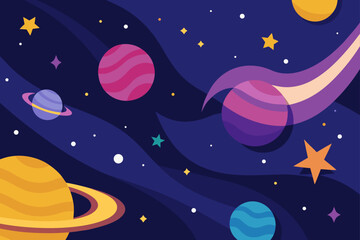 Naklejka premium abstract galaxy stars background