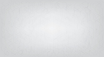 Abstract geometric maze background with light gray lines and highlighted pink path. Modern tech pattern, minimal design for business, network. vector eps10