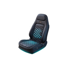 Luxury Heated and Cooled Car Seat with Diamond Stitch Pattern and LED Lighting