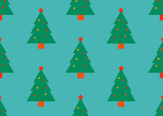 christmas tree seamless background