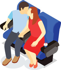 vector illustration of a couple