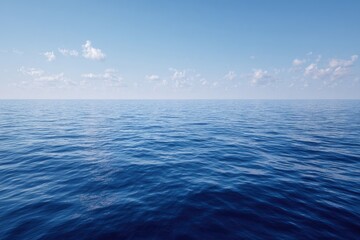 Fototapeta premium Calm ocean with a clear sky