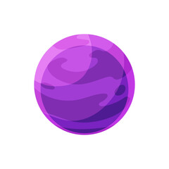 vector illustration of a comic planet