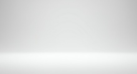 Obraz premium White studio backdrop with subtle gradient