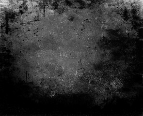 Obraz premium Dark grunge scratched background, old film effect, dusty texture