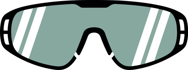 Modern sport sunglasses for active lifestyle and outdoor adventures vector