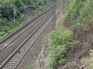 Fototapeta premium raiload railway tracks