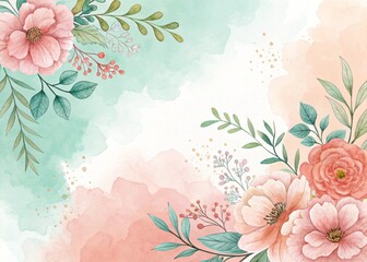 grunge floral background