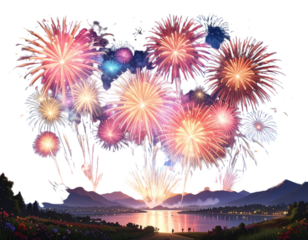 Fireworks, transparent PNG 