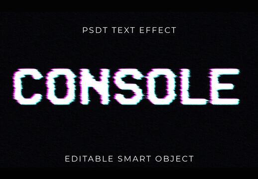 Violet And Green Glitch Distortion Arcade Text Effect Rgb Font