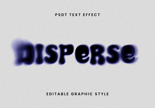 Dark Dissolving Text Effect Blur Rounded Font