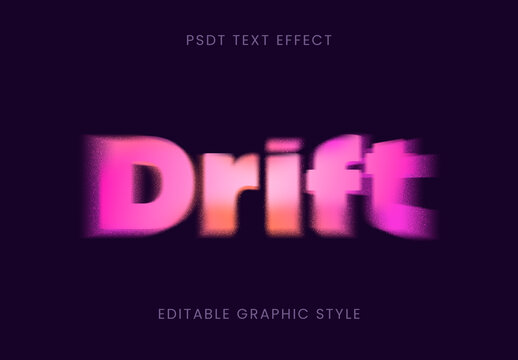 Pink Dissolving Font Glow Gradient Fade Text Effect