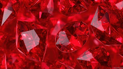 red crystal background