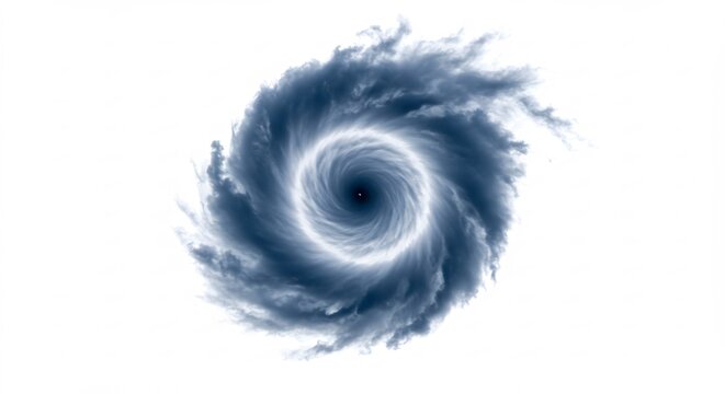 Ouragan tourbillonnant sombre lumiere intense abstrait. AI Generated