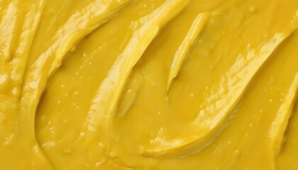 vibrant yellow mustard texture spread across surface close-up ideal for food and condiment related designs