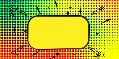 Vibrant Multicolor Halftone Background in Pop Art Style