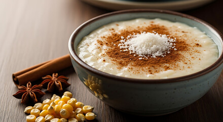 Canjica (Sweet hominy corn pudding)