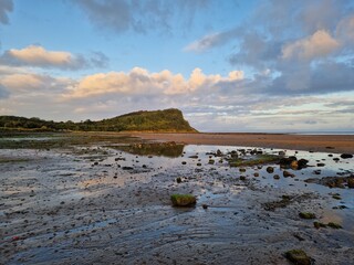 Heads of Ayr from Craig Tara beach, Ayr, Scotland 