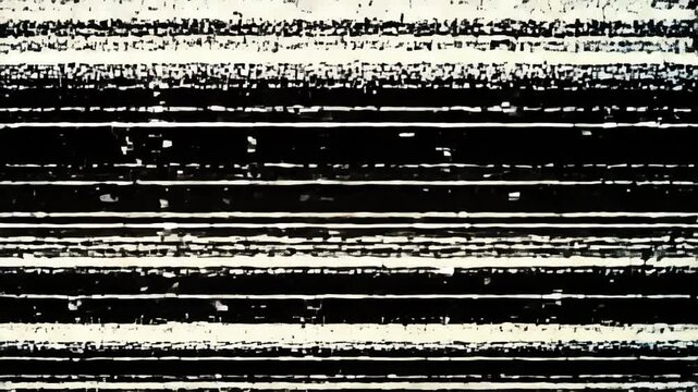 Est&aacute;tica de Televisi&oacute;n Retro VHS con L&iacute;neas Horizontales Glitch