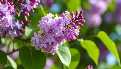 Obraz premium Close-up of lilac blossoms