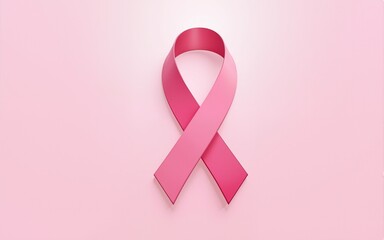 Pink Ribbon World Breast Cancer Awareness Vector. High quality