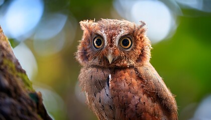 seychelles scops owl otus insularis n a tiny endangered owl found only in seychelles