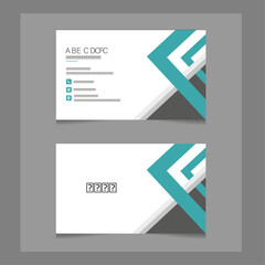 Creative and corporate  business card  design Template