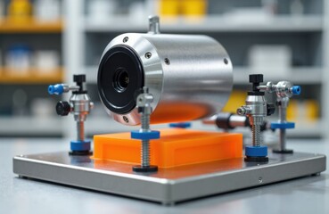 Fototapeta premium Precision scientific instrument used for testing or measurement in a laboratory setting