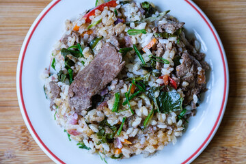 Japanese Style Chilli Beef And Rice Meal