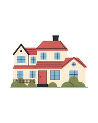 Naklejka premium vector illustration of a house