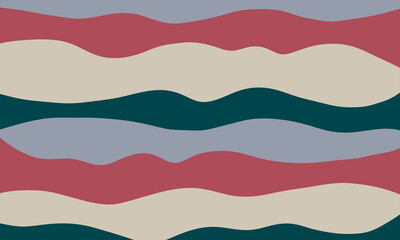 Obraz premium vector illustration of a set of colorful waves