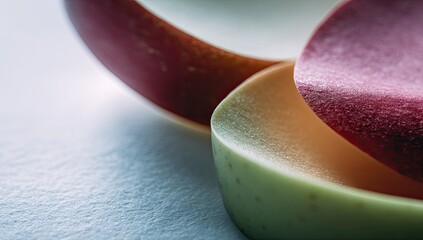 Close-up of sliced apples