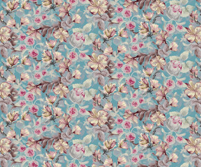 floral madhubani kalamkari chinz kani Abstract shirting Ajrakh Ikat block batik print patola Background digital printing textile pattern floral allover design front back and duppata kurti wallpaper
