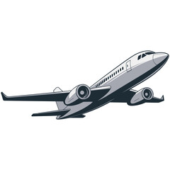 airplane isolated on white