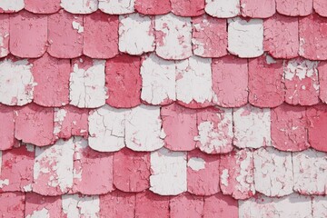 Pink weathered shingles