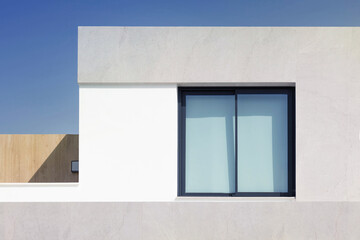  Modern architecture. Close up of a modern apartament