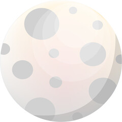 vector illustration of a comic planet