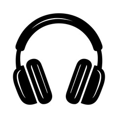 Headphones Icon – Music, Audio, DJ, Podcast Vector Illustration