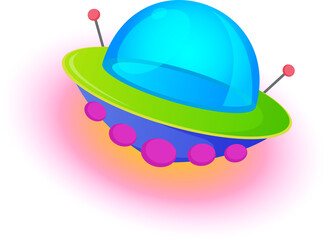 vector illustration of a spaceship