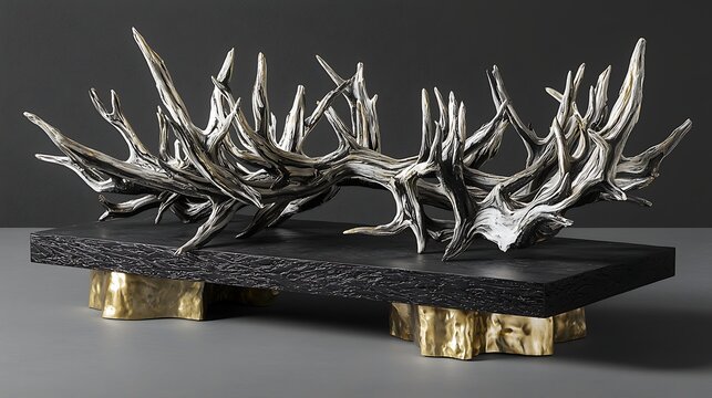 High-resolution minimal twig composition, 35mm lens rendering delicate structure against a calm studio tone