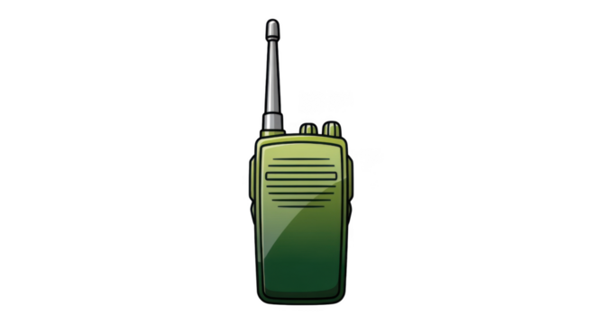 Cartoon Walkie Talkie Radio Icon