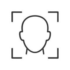 Secure Identity: Facial Recognition Icon