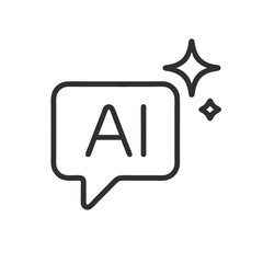 Sparkling Smart:  AI-Powered Communication Icon