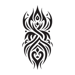 Fototapeta premium Unique Tribal Tattoo Design Vector | Tribal Art Symbol Illustration
