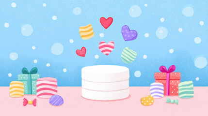 Gift boxes and candies