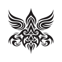 Unique Tribal Tattoo Design Vector | Tribal Art Symbol Illustration