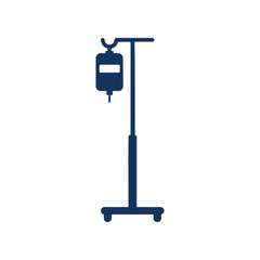 Iv drip stand icon, It symbolizes medical treatment, fluid administration, and support for patients in healthcare settings.