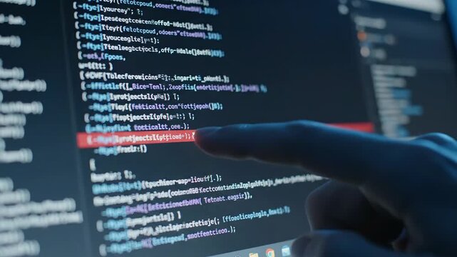 Engaging coding session takes place in a dynamic workspace full of advanced technology, where programmers dive into innovative projects, enhancing their skills and creativity.